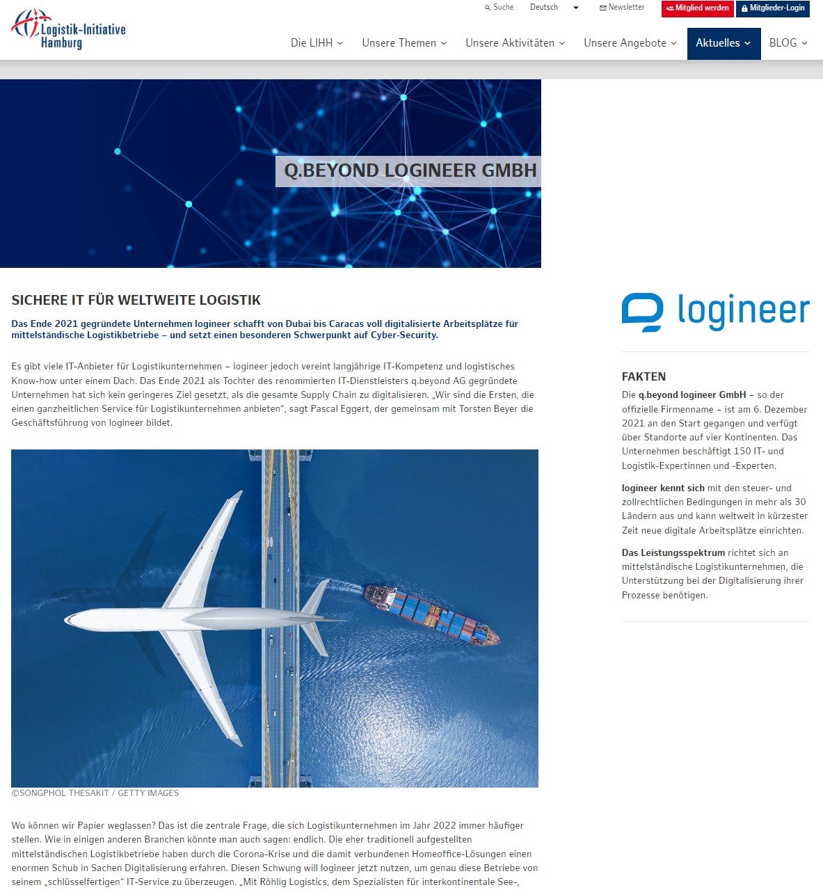 Sichere IT für weltweite Logistik Sichere IT für weltweite Logistik
