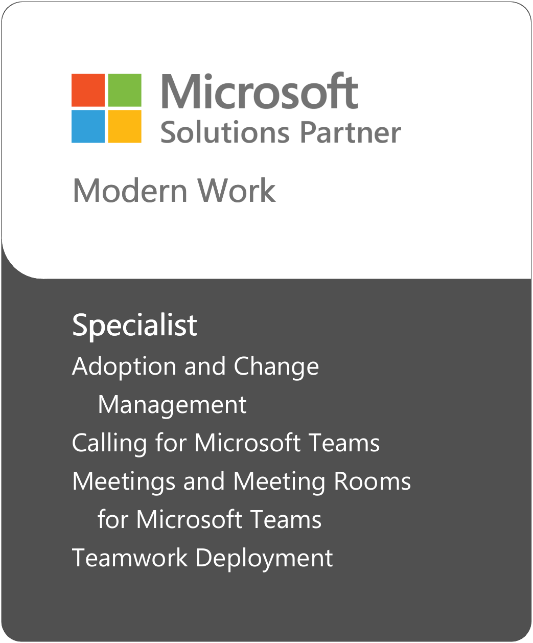 Microsoft badge ModernWork